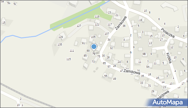 Rudawa, Zamkowa, 79, mapa Rudawa