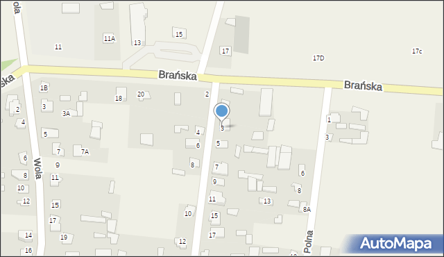 Rudka, Zakościelna, 3, mapa Rudka