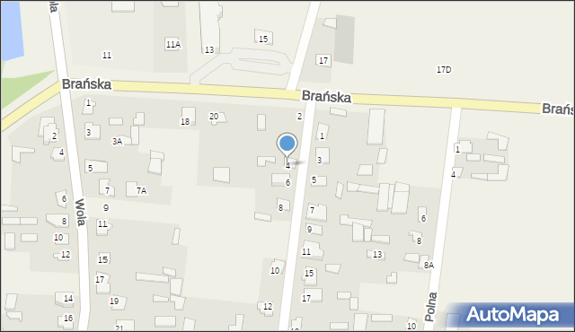 Rudka, Zakościelna, 4, mapa Rudka