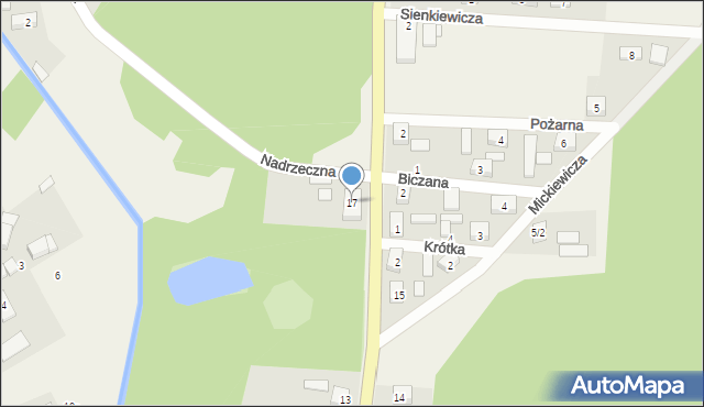 Ruszów, Żagańska, 17, mapa Ruszów