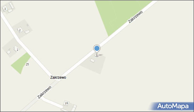 Rutkowice, Zakrzewo, 21, mapa Rutkowice