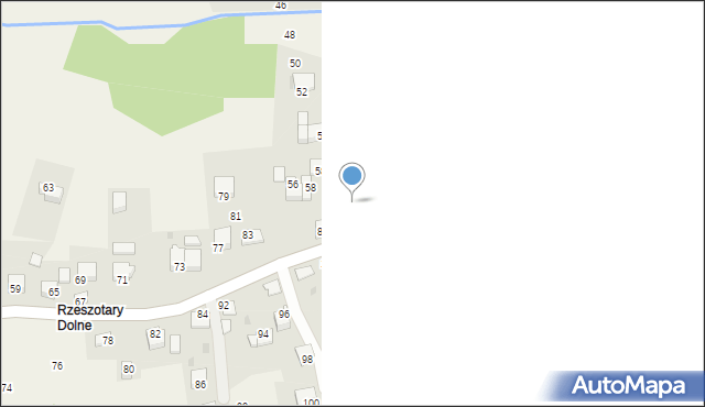 Rzeszotary, Zarzecze, 43, mapa Rzeszotary