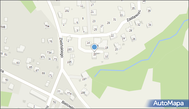 Rzeszotary, Zastawiec, 10, mapa Rzeszotary