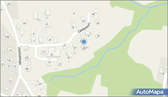 Rzeszotary, Zastawiec, 26, mapa Rzeszotary