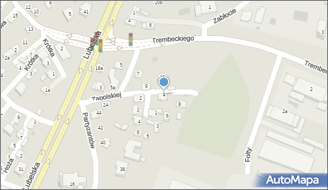 Rzeszów, Zapolskiej Gabrieli, 4, mapa Rzeszów