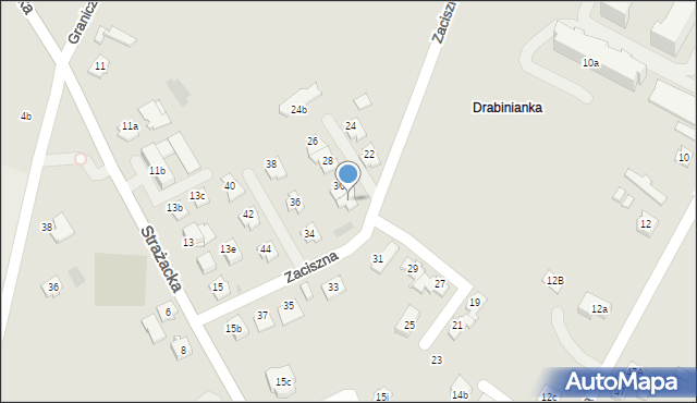 Rzeszów, Zaciszna, 32, mapa Rzeszów