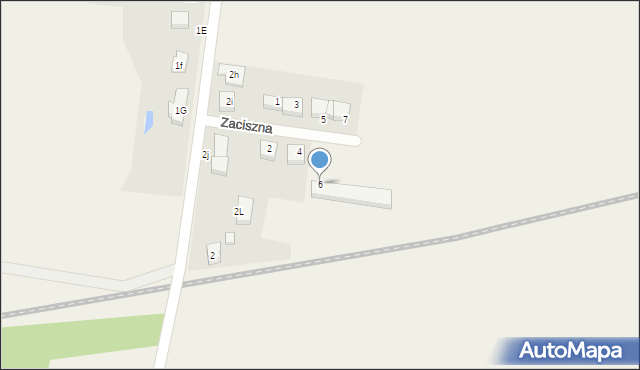 Sadowice, Zaciszna, 6, mapa Sadowice