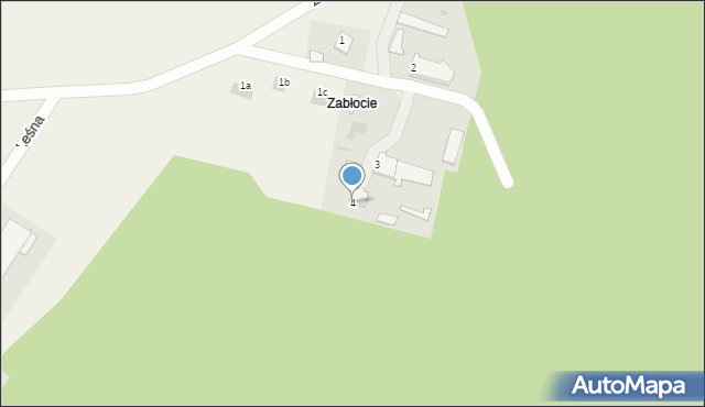 Samborowo, Zabłocie, 4, mapa Samborowo