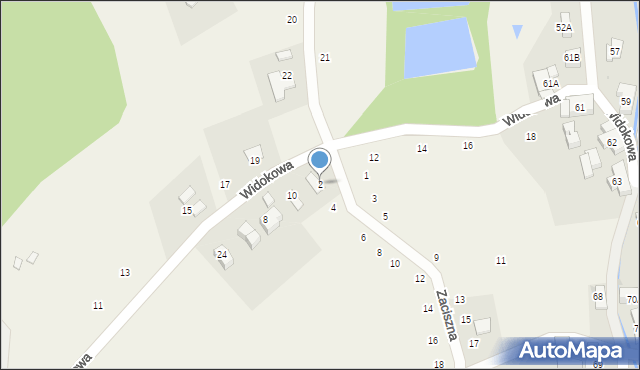 Ścięgny, Zaciszna, 2, mapa Ścięgny