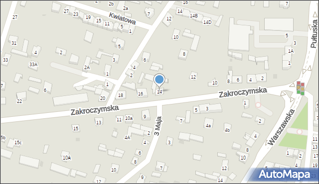 Serock, Zakroczymska, 14, mapa Serock