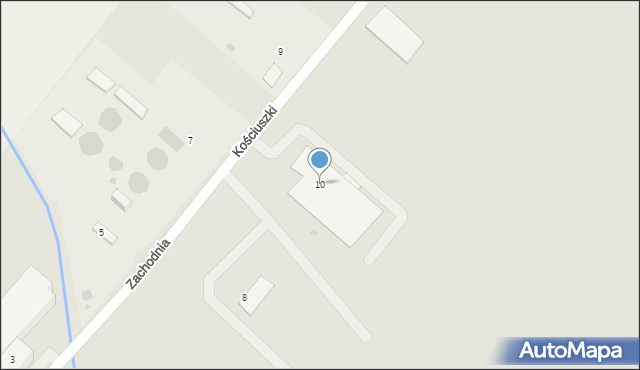 Siechnice, Zachodnia, 10, mapa Siechnice