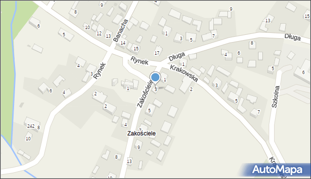 Sieciechowice, Zakościele, 3, mapa Sieciechowice