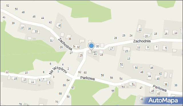 Siepraw, Zachodnia, 23, mapa Siepraw