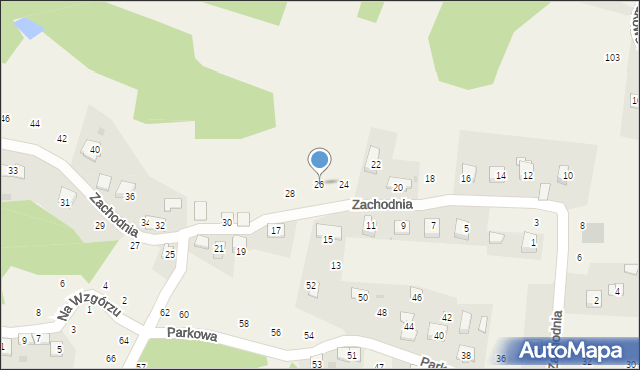 Siepraw, Zachodnia, 26, mapa Siepraw