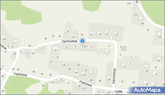 Siepraw, Zachodnia, 7a, mapa Siepraw