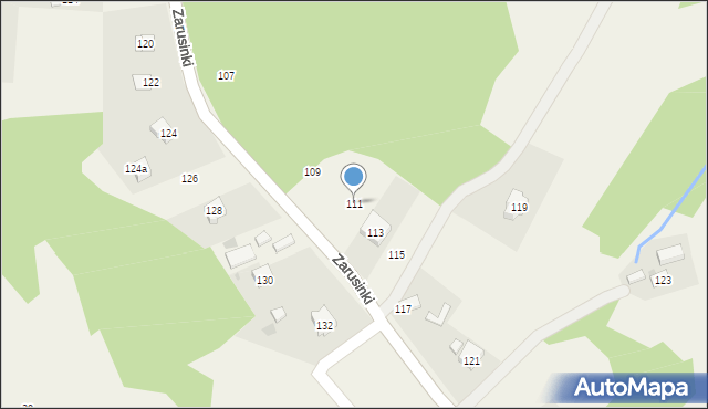 Siepraw, Zarusinki, 111, mapa Siepraw