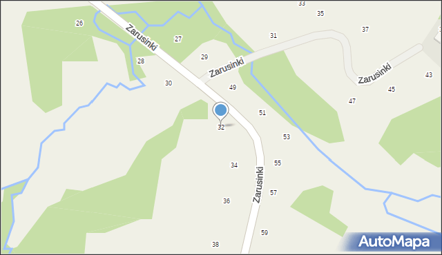 Siepraw, Zarusinki, 32, mapa Siepraw