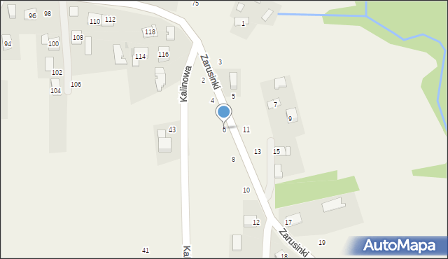 Siepraw, Zarusinki, 6, mapa Siepraw