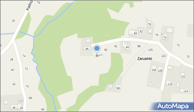 Siepraw, Zarusinki, 88, mapa Siepraw