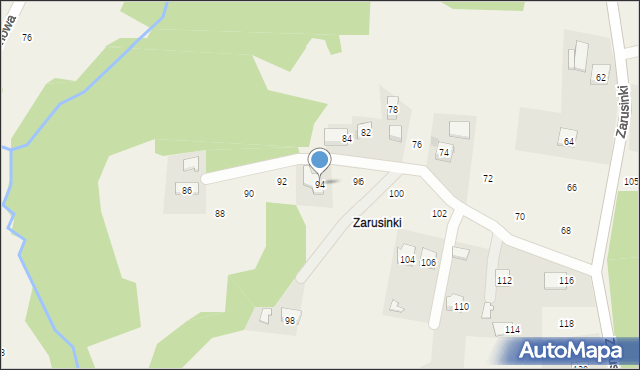 Siepraw, Zarusinki, 94, mapa Siepraw