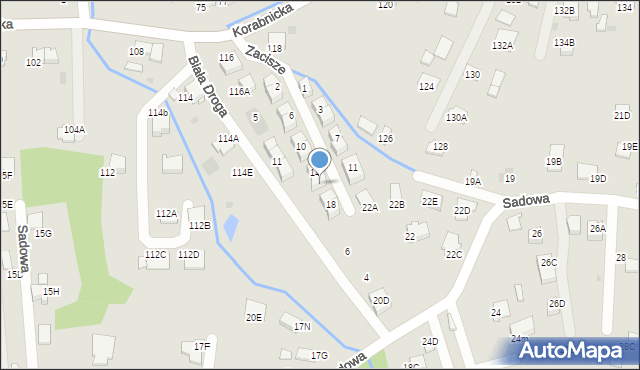 Skawina, Zacisze, 16, mapa Skawina