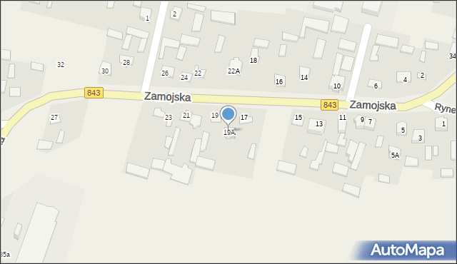 Skierbieszów, Zamojska, 19A, mapa Skierbieszów