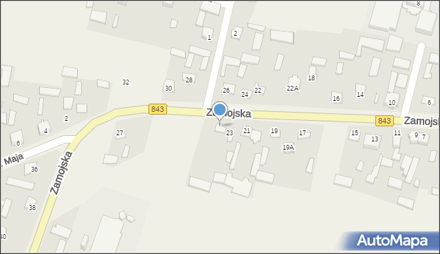 Skierbieszów, Zamojska, 25, mapa Skierbieszów