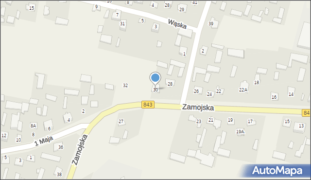 Skierbieszów, Zamojska, 30, mapa Skierbieszów