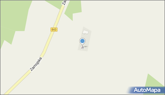 Skierbieszów, Zamojska, 45, mapa Skierbieszów