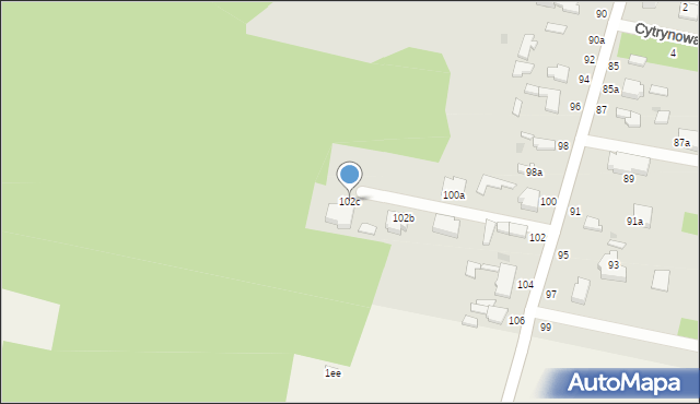 Skierniewice, Zadębie, 102c, mapa Skierniewic