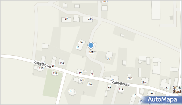Smarchowice Śląskie, Zabytkowa, 16B, mapa Smarchowice Śląskie