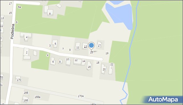 Smardzew, Zagajnikowa, 15, mapa Smardzew