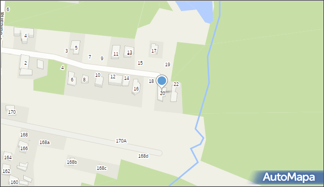 Smardzew, Zagajnikowa, 20, mapa Smardzew