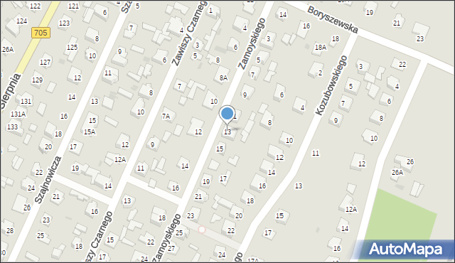 Sochaczew, Zamoyskiego Jana, hetm., 13, mapa Sochaczew