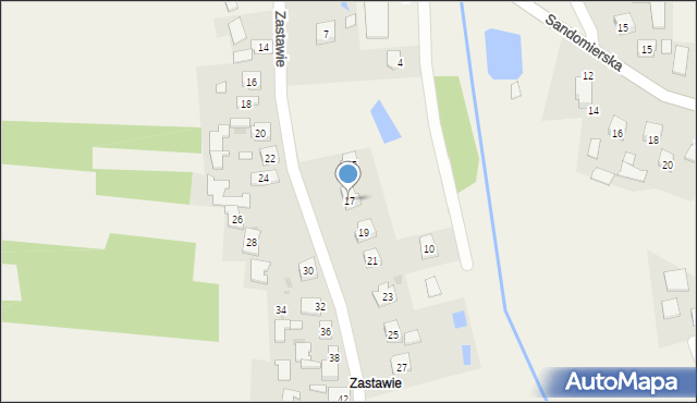 Sokolniki, Zastawie, 17, mapa Sokolniki