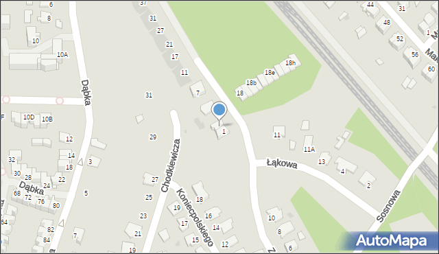 Stalowa Wola, Zamoyskiego Jana, hetm., 3, mapa Stalowa Wola