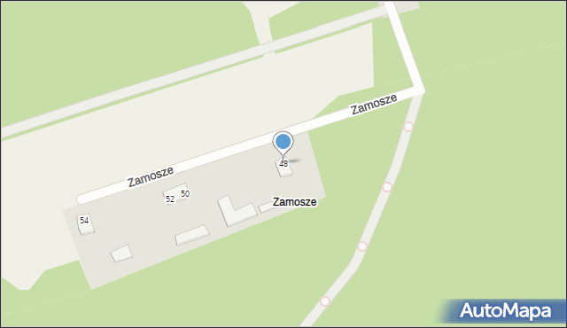 Stare Masiewo, Zamosze, 48, mapa Stare Masiewo