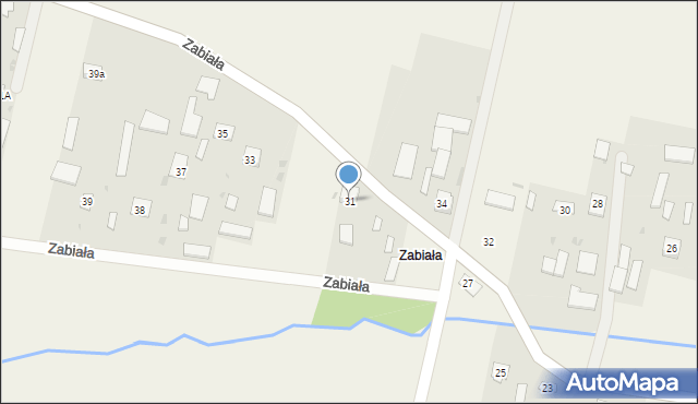 Stare Oleszyce, Zabiała, 31, mapa Stare Oleszyce