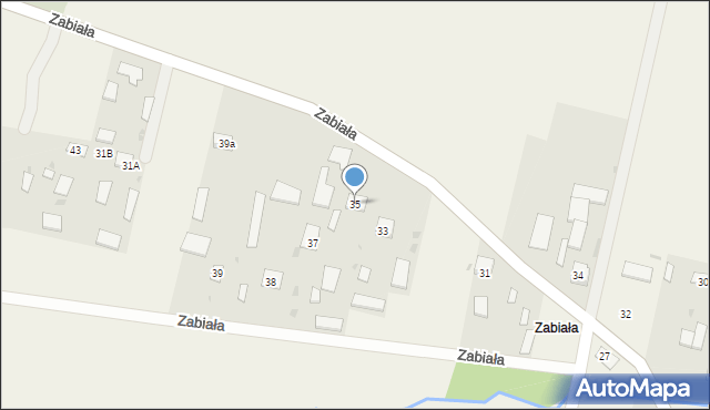 Stare Oleszyce, Zabiała, 35, mapa Stare Oleszyce