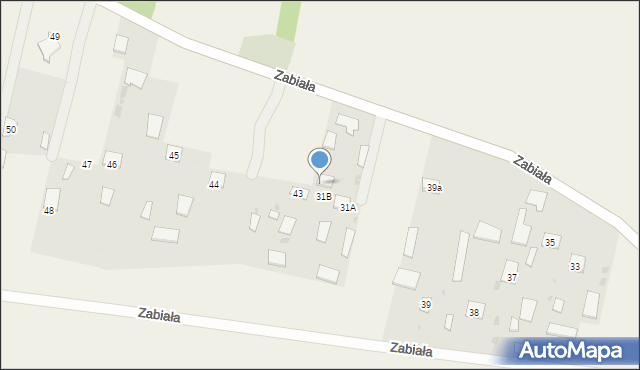 Stare Oleszyce, Zabiała, 42, mapa Stare Oleszyce