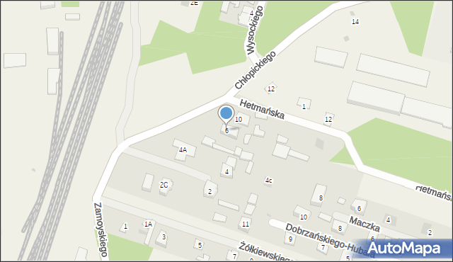 Stare Pieścirogi, Zamoyskiego Jana, hetm., 6, mapa Stare Pieścirogi