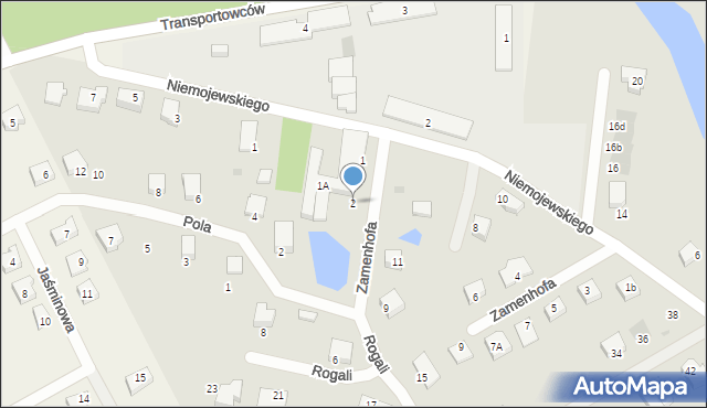 Starogard Gdański, Zamenhofa Ludwika, dr., 2, mapa Starogard Gdański