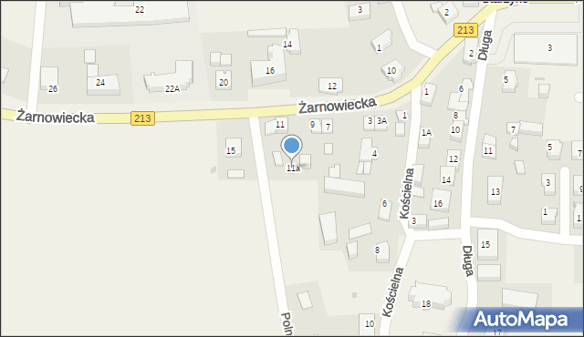 Starzyno, Żarnowiecka, 11a, mapa Starzyno