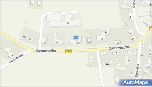 Starzyno, Żarnowiecka, 22A, mapa Starzyno