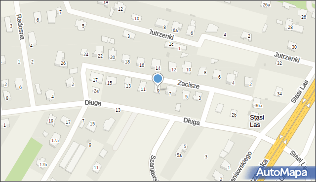 Stasi Las, Zacisze, 9, mapa Stasi Las