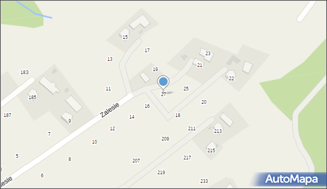 Staszkówka, Zalesie, 27, mapa Staszkówka