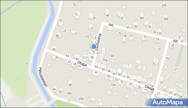 Staszów, Zachodnia, 3, mapa Staszów