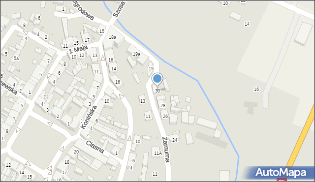 Stawiszyn, Zamurna, 30, mapa Stawiszyn