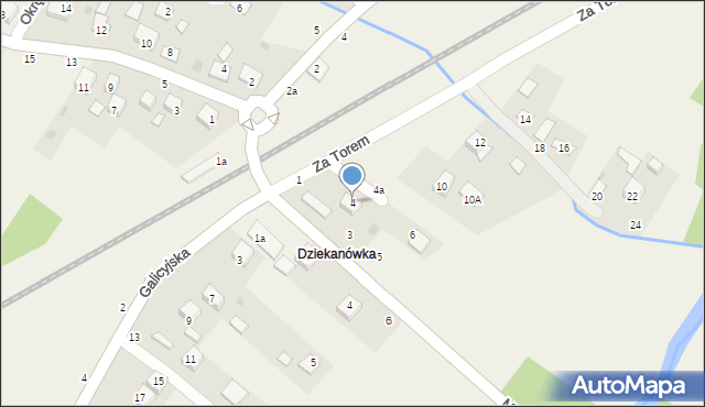 Sterkowiec, Za Torem, 4, mapa Sterkowiec