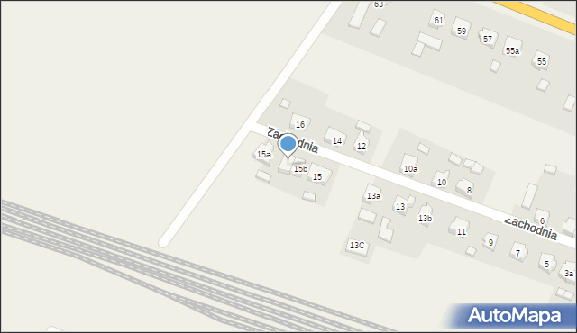 Strzałkowo, Zachodnia, 15c, mapa Strzałkowo